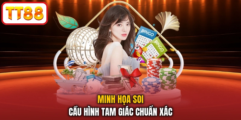 Minh họa soi cầu hình tam giác chuẩn xác
